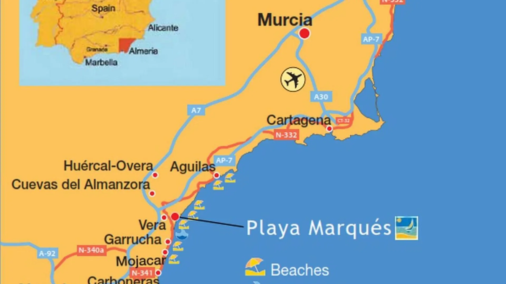 Daire Sunrays - Naturist Apartment- Vera Playa Playas de Vera